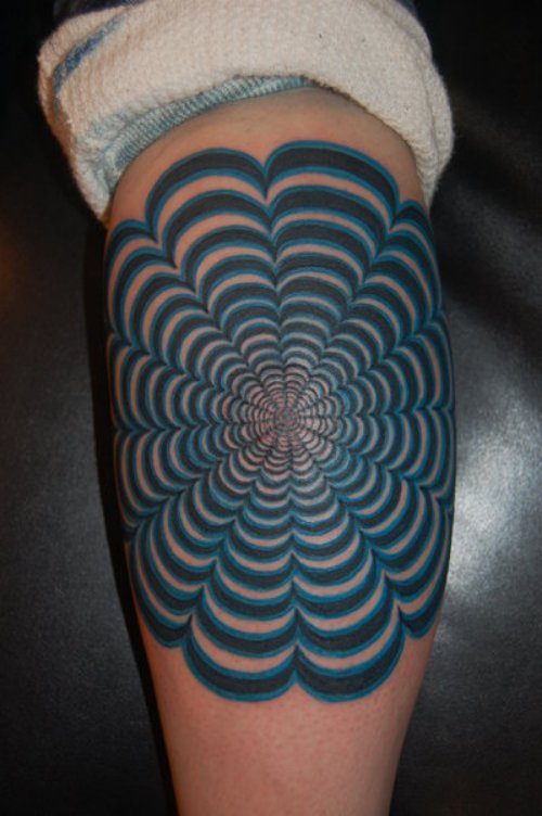 Optical Illusion Tattoo On Arm